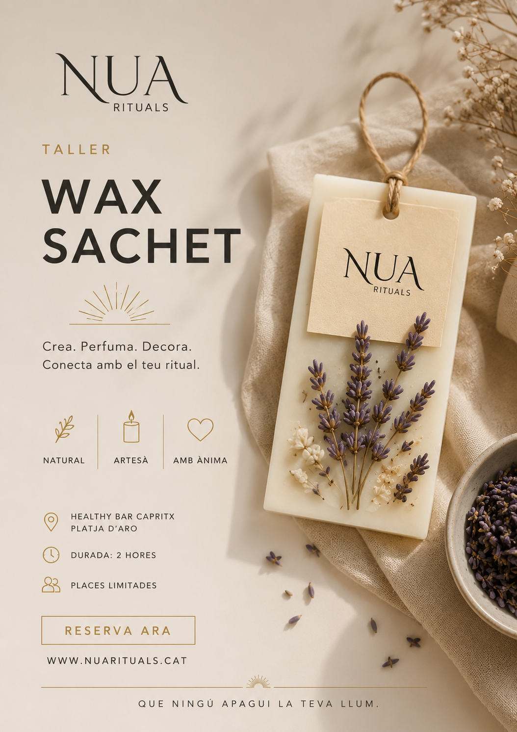 Taller Wax Sachet — Nua Rituals